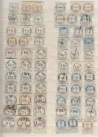 66 db okmánybélyeg berakólapon