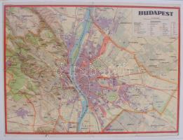 1934 Kogutowicz Károly: Budapest székesfőváros, térkép elemi iskolák III. osztálya számára