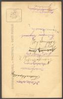 1918 Arad megyei futballcsapat, fotólap aláírásokkal