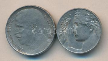 Olaszország 1921R 20c + 1925R 50c T:2-,3 Italy 1921R 20 centesimi + 1925R 50 centesimi C:VF,F