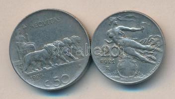 Olaszország 1921R 20c + 1925R 50c T:2-,3
Italy 1921R 20 centesimi + 1925R 50 centesimi C:VF,F