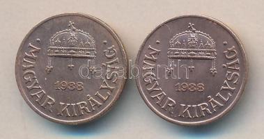 1938. 1f (2x) T:1-,2