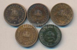 1895. 2f + 1896. 2f + 1897. 2f (2x) + 1914. 2f T:2-,3