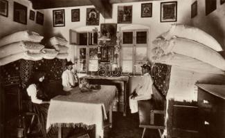 Hungarian folklore, interior of a peasant house