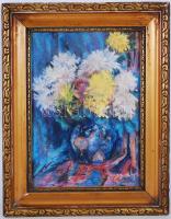 Olvashatatlan jelzéssel: Csendélet. Pasztell, papír, keretben 46×36 cm