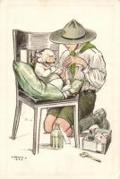 Scout with wounded dog, s: Márton L. (EK)