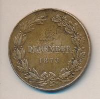 1873. December 2. "Hadiérem" I.Ferenc József Br katonai érdemérem szalag nélkül T:3
1873. ...