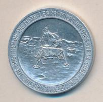 Amerikai Egyesült Államok 1969. "Apolló 11 - Az első emberek a Holdon" Al emlékérem (35mm)...