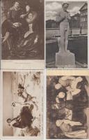 16 db régi, használatlan művészlap / 16 pieces, unused artist cards