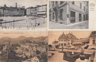 12 db régi, használatlan külföldi városképes lap (6 olasz, 3 francia, 2 norvég, egy német) / 12 pieces unused foreign postcards from Italy (6), France (3), Norway (2) and Germany (1)