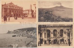 12 db régi, külföldi városképes lap (8 olasz, 2 német, egy osztrák, egy francia) / 12 pieces foreign postcards from Italy (8), Germany (2), Austria (1) and France (1)