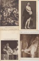 17 db régi, használatlan művészlap / 17 pieces unused artist cards