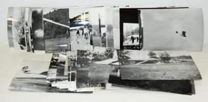 79 db háború előtti repüléssel kapcsolatos fotó, főleg vitorlás repülőkről és az ott lévőkről.