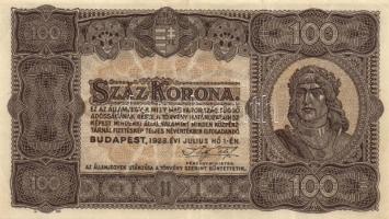 1917. 2K (2x) egyik "Deutschösterreich" felülnyomással + 1923. 100K "T.W" nyomdahely jelöléssel T:II-,III