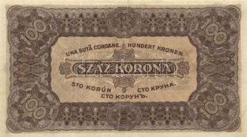 1917. 2K (2x) egyik "Deutschösterreich" felülnyomással + 1923. 100K "T.W" nyomda...