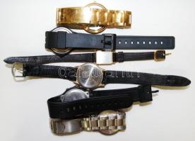 Kvarc óra tétel: 3×Casio, Q&Q, Cardy, Seiko, összesen 6 db