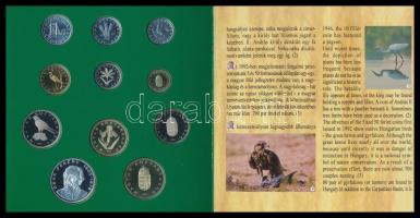 1995. 10f-100Ft 10klf db + 200Ft Ag "Deák" szettben T:PP