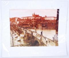 Prága fotó, gyűrött szélek /  Prague, 24×30 cm