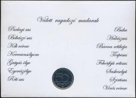 2007. 50Ft "Védett ragadozó madarak" érmés bélyeges boríték alkalmi bélyegzővel bélyegpárr...