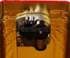 Modern promóciós zenélődoboz / 
Modern music box, 12x12x9cm