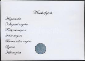 1968. 1Ft "Macska-fajták" érmés bélyeges boríték alkalmi bélyegzővel és bélyegpárral T:2-