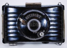 Forte Optifort F 1:11/98 fényképezőgép, filmméret: 6x6 /  Vintage Hungarian photo camera