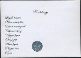 1968. 1Ft "Hortobágy" érmés bélyeges boríték alkalmi bélyegzővel és 3 bélyeggel T:1-