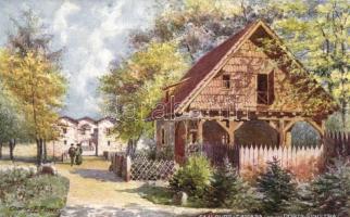 Saalburg Porta Sinistra, Raphael Tuck Oilette s: Charles E. Flower