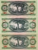 1947+1949. 10Ft "MINTA" lyukasztással T:II; 1957,1960,1962,1969,1975. "MINTA" ly...