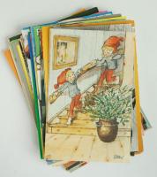 54 db modern, vegyes témájú képeslap: gyerekek, mesék, humoros lapok / 54 pieces modern, mixed topic cards: children, tales, humorous cards