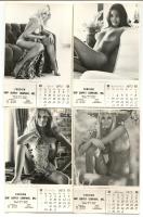 1973 4db Playboy erotikus fotónaptár