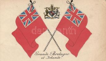 Great Britain, Ireland flag, coat of arms