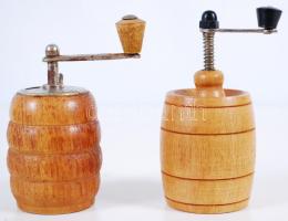 2db fa borsmalom /  Wooden pepper mills, 11cm