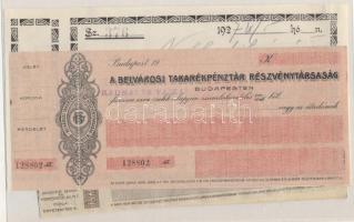 ~1920. 4db kitöltetlen csekk: "A Belvárosi Takarékpénztár Részvénytársaság", "Csillag Jenő ecetszesz pálinka, rum és likőrgyára Tatatóváros", "A Magyar Bank és Kereskedelmi Részvénytársaság Egyetem-Téri fiókja", A Kőbányai Bank Részvénytársaság Budapest-Kőbányán.