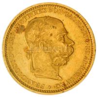 Ausztria 1896. 20K Au "Ferenc József" (6.78g/0.900) T:2 Austria 1896. 20 Kronen Au "Franz Joseph I" (6.78g/0.900) C:XF