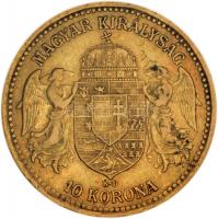 1894KB. 10K Au "Ferenc József" (3.37g/0.900) T:2-
Hungary 1894. 10 Kronen Au "Franz J...