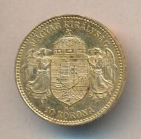 1912KB. 10K Au "Ferenc József" (3.40g/0.900) T:2
Hungary 1912. 10 Kronen Au "Franz Jo...