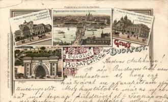 1898 Budapest litho