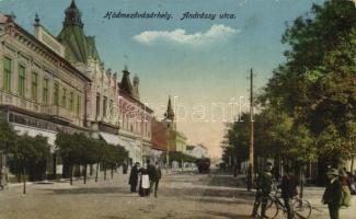 Hódmezővásárhely Andrássy utca Keleti Adolf kereskedésével (EB)