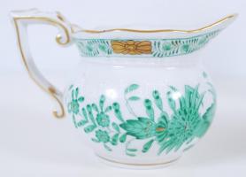 5 személyes kézzel festett és aranyozott, sorszámozott, Fleurs de Indes vertes-mintás, jelzett Heren...