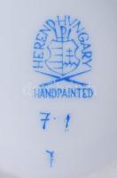 5 személyes kézzel festett és aranyozott, sorszámozott, Fleurs de Indes vertes-mintás, jelzett Heren...