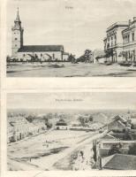 Hajdúnánás Fő tér összecsukható képeslap / folding card (b)