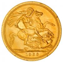 Nagy-Britannia 1966. Sovereign Au "II. Erzsébet / Szent György" (8.01g/0.917) T:2 ph.
Grea...