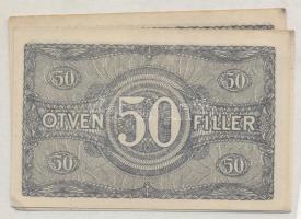 1920. 50f (3x) T:hajtatlanok, szélek kissé kopottak