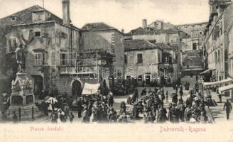 Dubrovnik Gundulic square, butcher shop (EK)