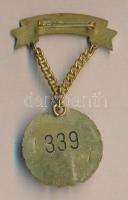 ~1970. Volán Társadalmi Munkáért, zománcozott hátlapon sorszámozott kitüntetés T:2