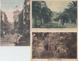 9 régi + 66 modern képeslap főleg magyar és külföldi városképes