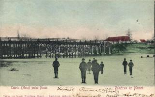 Nijemci Cupria bridge over the Bosut