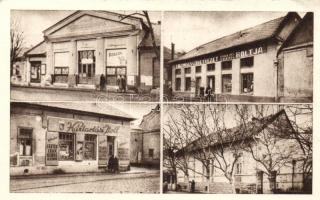 Budapest XXII. Nagytétény, Földműves Szövetkezet fűszer-, vas- és textil boltja, háztartási bolt, mozgószínház (EK)