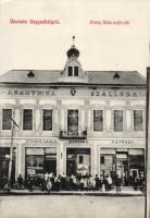 Nagymihály Hotel Arany Bika, the café of Gábor Strompl